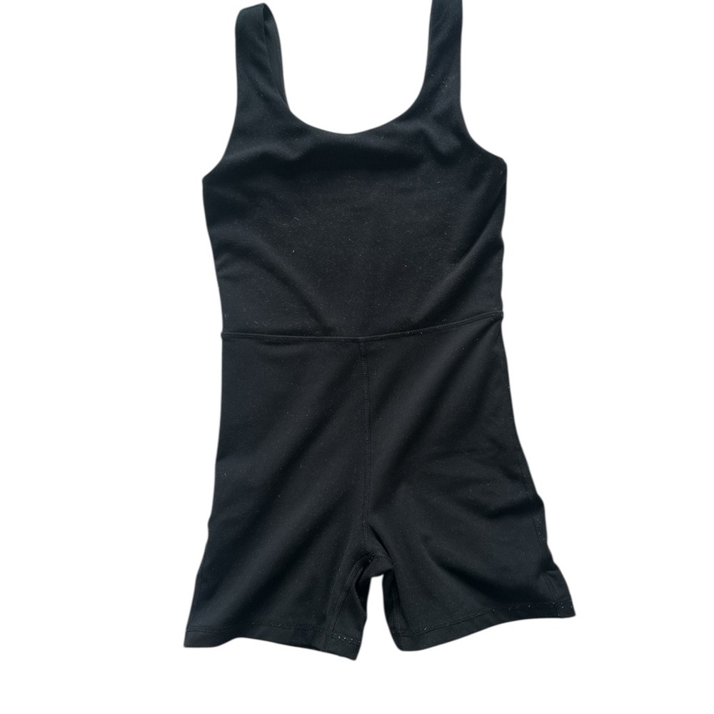 Size 12 juniors Black Sleeveless Romper Yogalicious